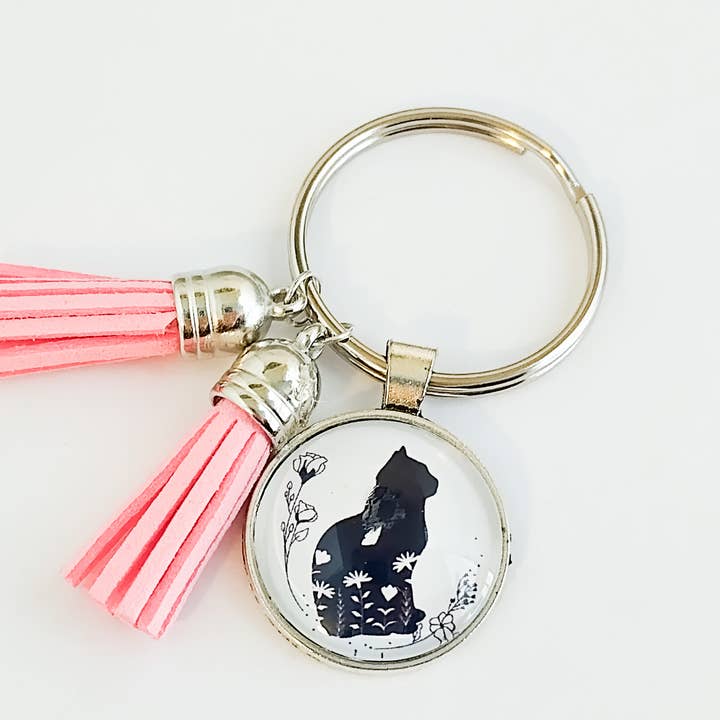 Handmade Cat Key Chain, Animal Key Chain, Kid's Key Chain for wholesale by Piccadilly Pendants