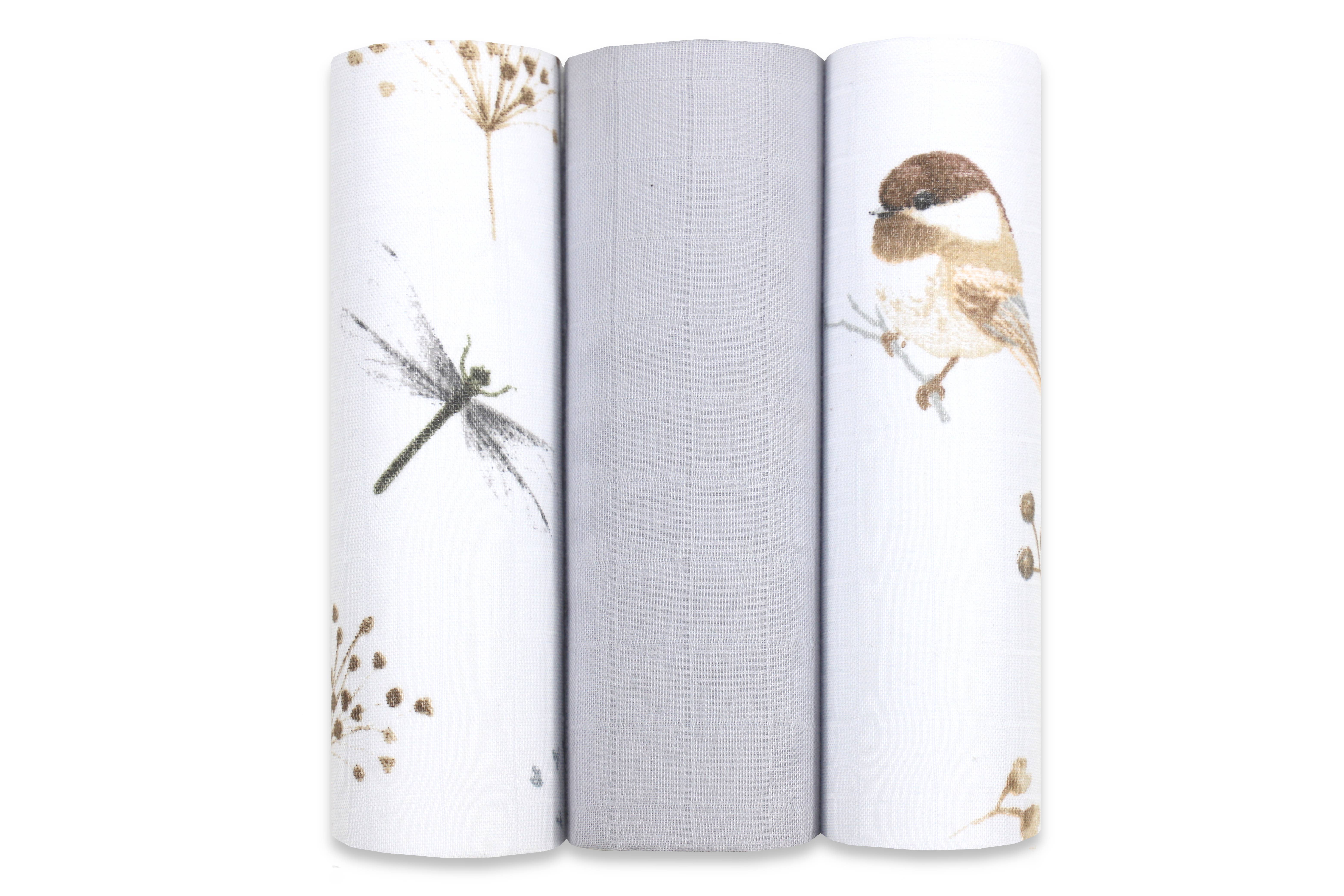 Ander - Wholesale Diaper (Cloth) - Baby - Premium Muslin Diaper Set - 3 Pack of 100% Natural Cotton2