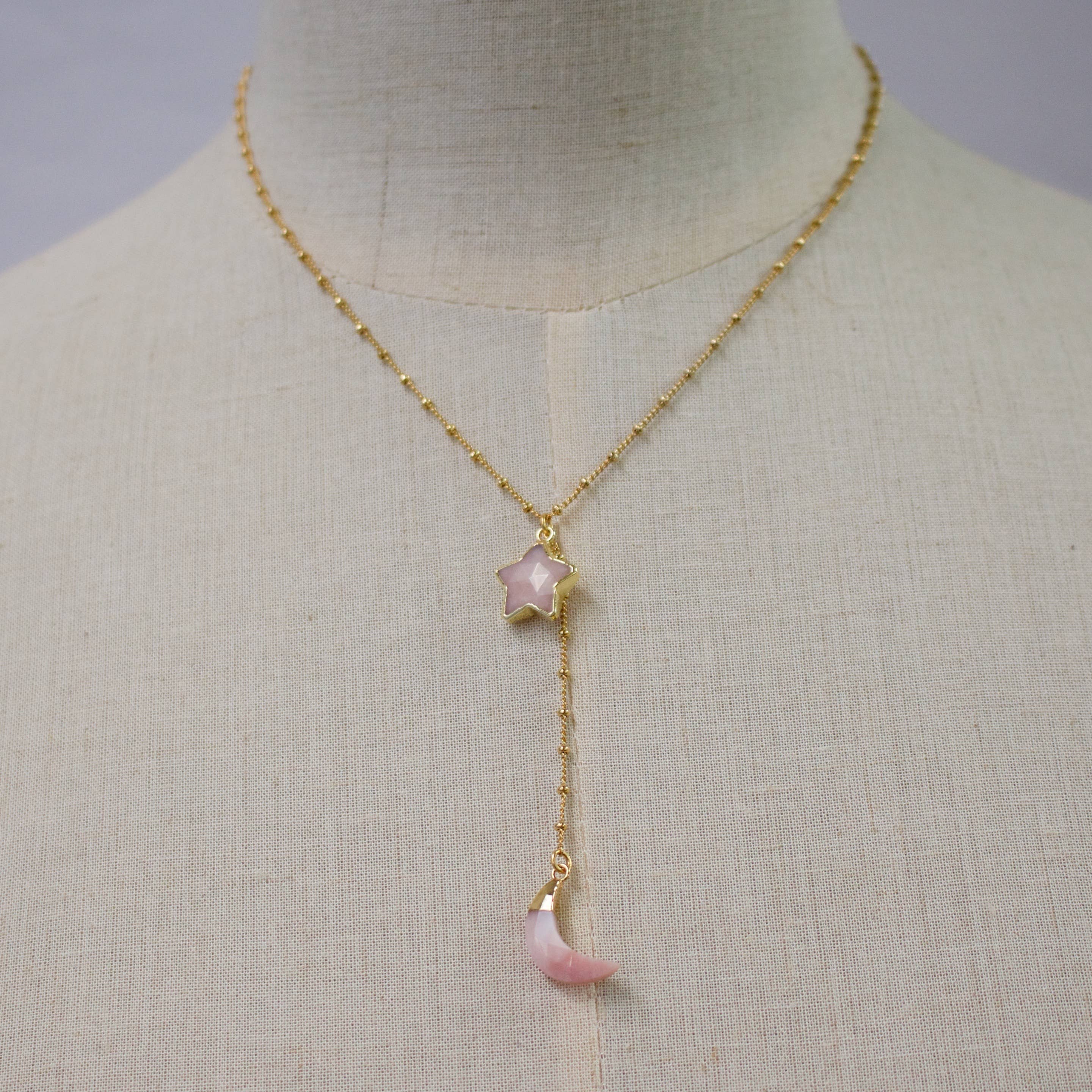 a.v. max - Wholesale Halskettinghanger - Over The Moon Stone Y-hals|Labradoriet|Citroen|Chalcedoon|WRM12