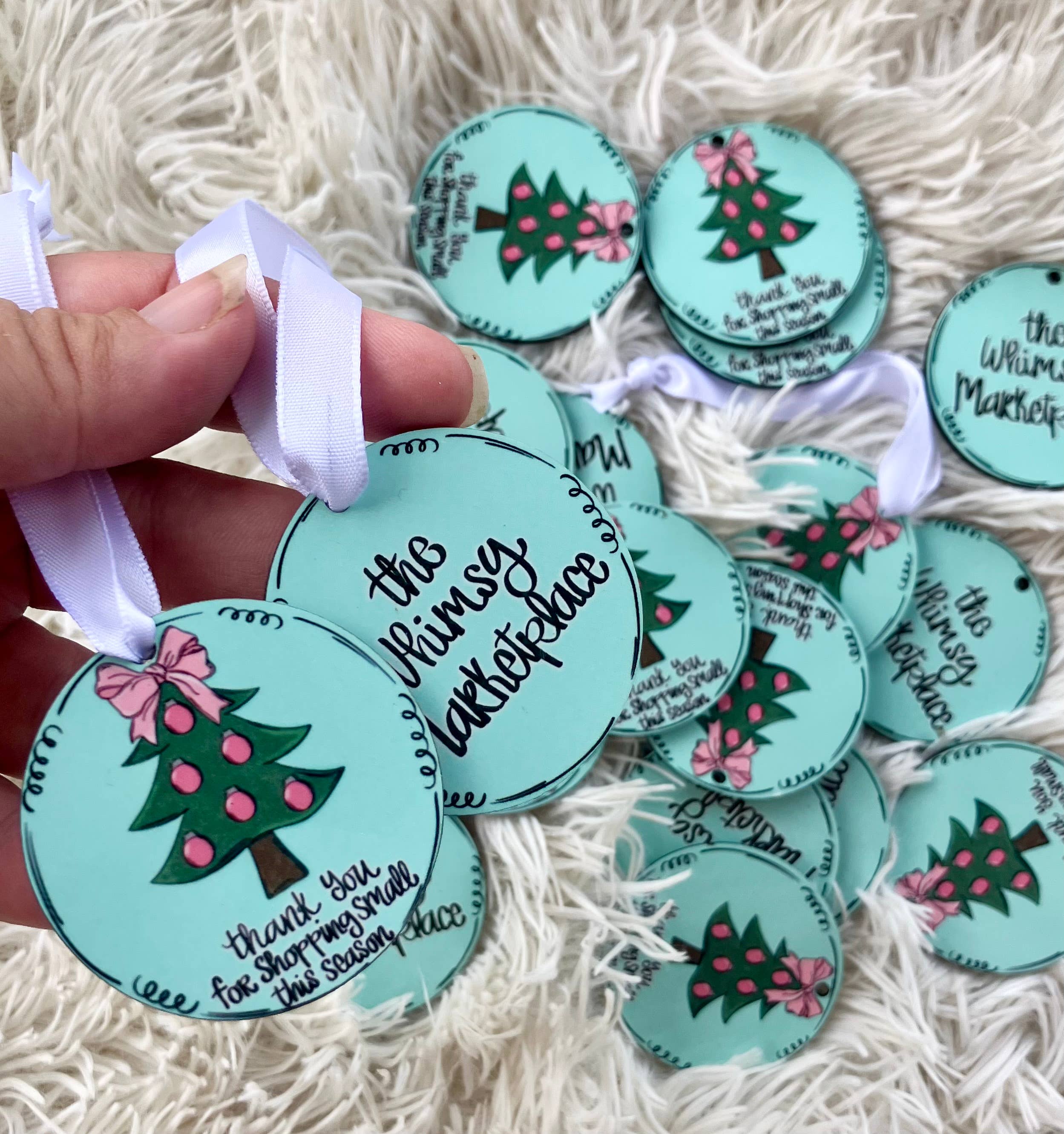 on the Bayou - Wholesale Ornament - Thank you ornaments for Christmas with custom business name1