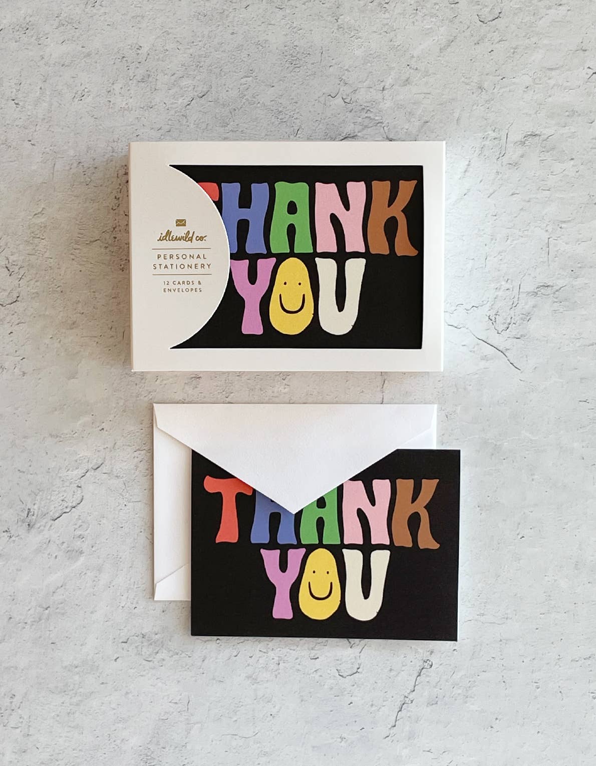 Idlewild Co. - Wholesale Thank You Card - Groovy Thank You Notecards - Boxed Set of 121