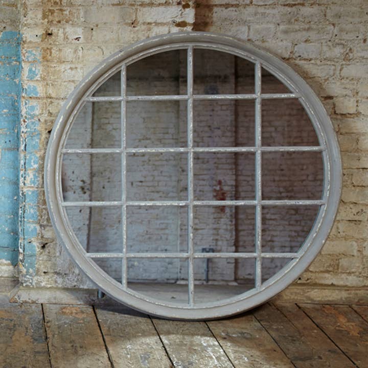 One World - Wholesale Wall Mirror - Wilton Palladian Grey Mirror