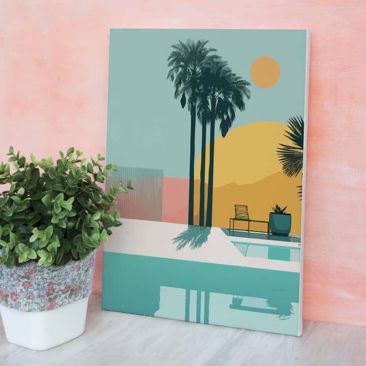 Graine Créative - Wholesale DIY Craft Kit - PAINTING WITH THE NUMBER PALM TREES