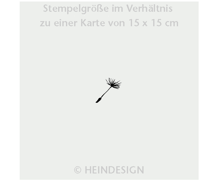 Heindesign - Wholesale Rubber/Decorative Stamp - Stamp: dandelion seeds II1
