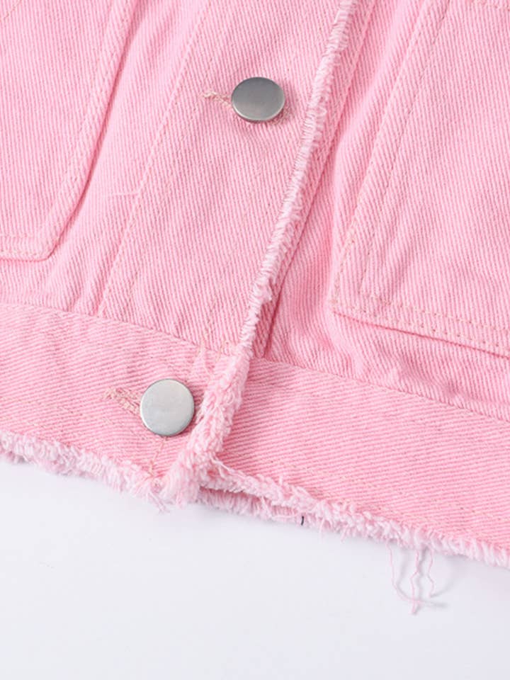 EmberLoom - Venta al por mayor Chaleco de abrigo - Mujer - Chaleco vaquero blanco sin mangas6