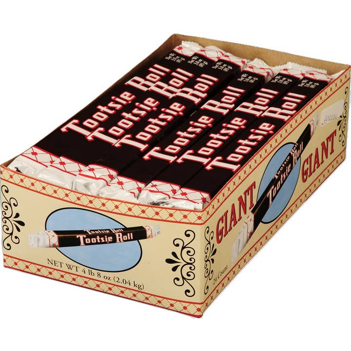 Grandpa Joe's Candy Shop - Wholesale Chocolate Bar - Tootsie Roll Giant Nostalgic 3oz Bar, 24ct