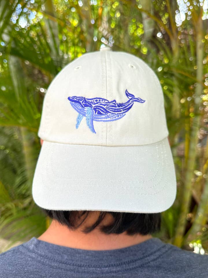 Chapeau brodé en forme de baleine à bosse, chapeau de baleine kohola, chapeau hawaïen pour la vente par HI Family