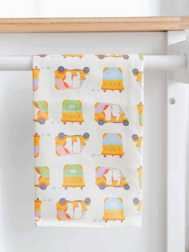 Rickshaw Tea Towel for wholesale by Pyarful