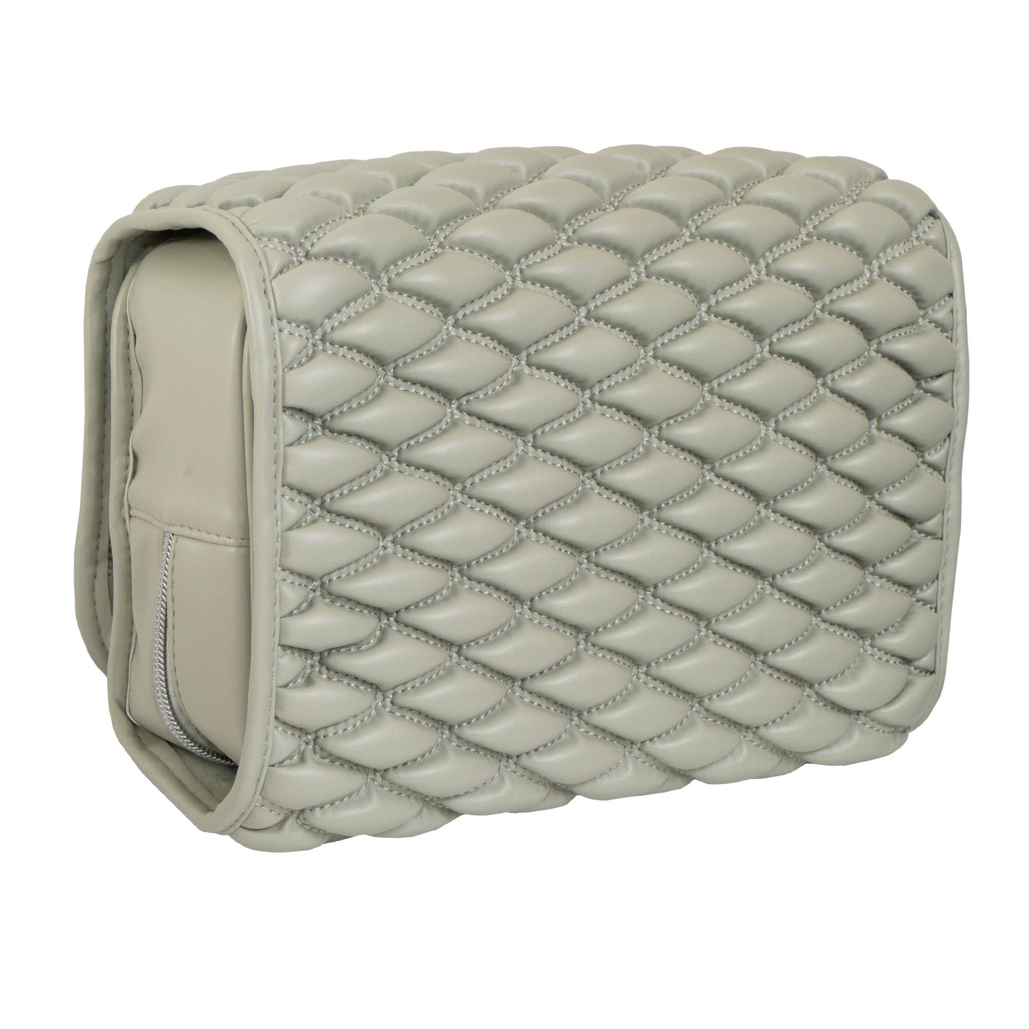 Magid - Wholesale Toiletry Bag - Women's - Joan & David The Bubble Quilted Roll Hanging Toiletry Bag2