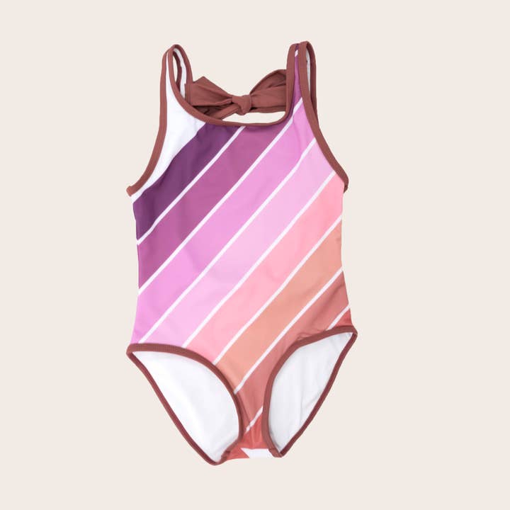 Camiseta sin mangas Purple Sands Rainbow de una pieza para venta al por mayor de Saint Ida