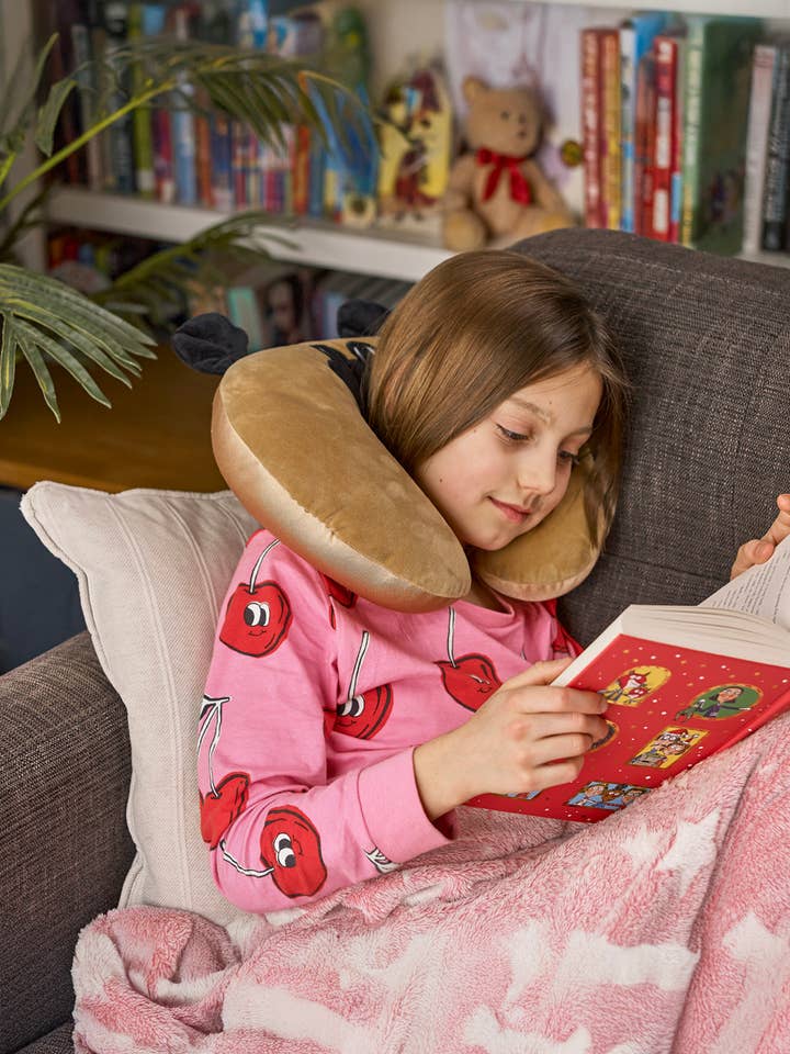 Almohada de Viaje en Forma de U Acogedora y Suave Cojín de Animal Pug para venta al por mayor de Cozy Time Ltd