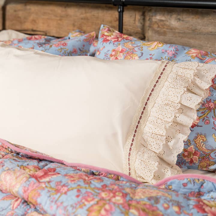 Cottage Dream Pillowcase Set of 2 - Mauve for wholesale by April Cornell