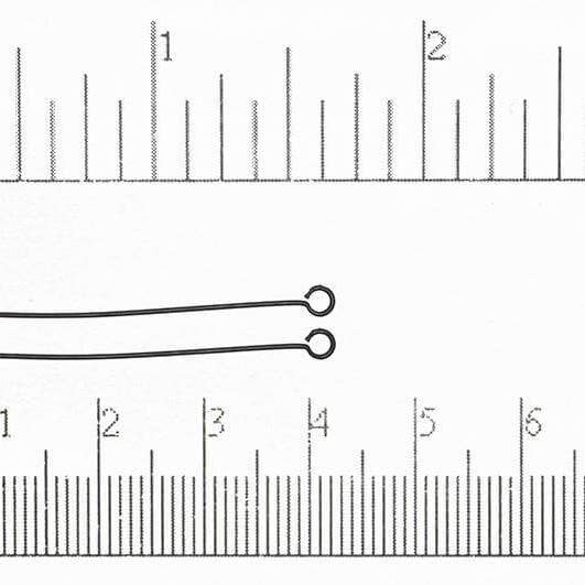 Continental Beads - Wholesale Craft Supplies - 1.5 Inch Eye Pin - 24 Gauge Wire - Available in Multiple Colors - Sold Individually - E/P1.56