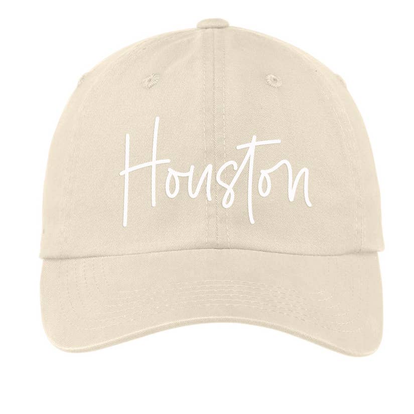 Frankie Jean - Wholesale Baseball Cap - Unisex - Houston Cursive Baseball Cap V11