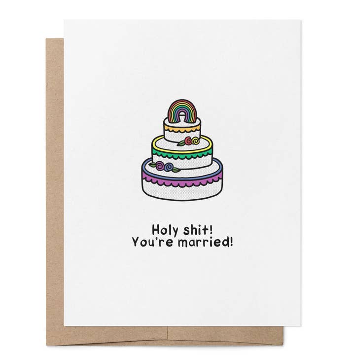 That Queer Card Co - Wholesale Wedding Card - Gay You're Married LGBTQ+ Greeting Card