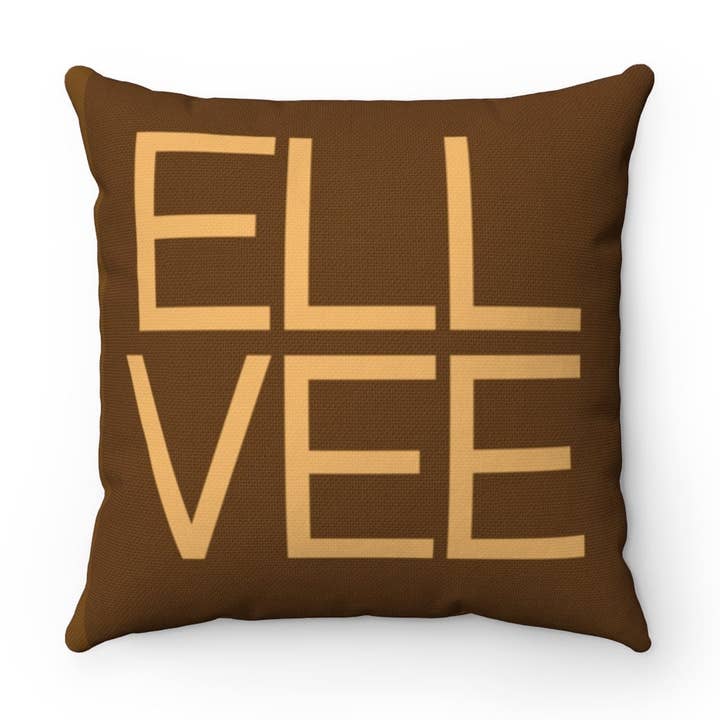 Ell Vee Pillow Case, 18 X 18, Fashion Designer 18 X 18 Pillow Cover, Lv Inspired Throw Pillow Cover, Decorative Pillow, Accent Pillow for wholesale by QuotesOn LLC