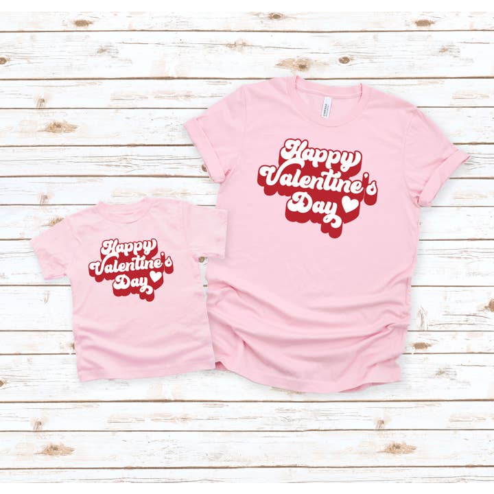 Happy Valentine's Day Shirt, Girlfriend Heart Tee, Women's for wholesale by Tee Story