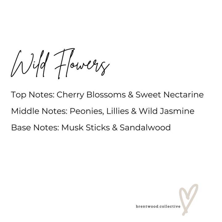 Brentwood Collective - Wholesale Jar/Filled Candle - Wild Flowers | Candle
