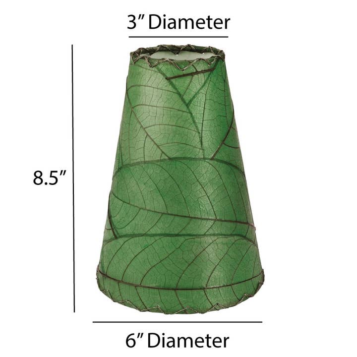 Eangee Home Design – Engroshandel Lampeskærm – Gecko Væglampe Skærm Grøn, Skærm Lavet Af Kakaoblade3