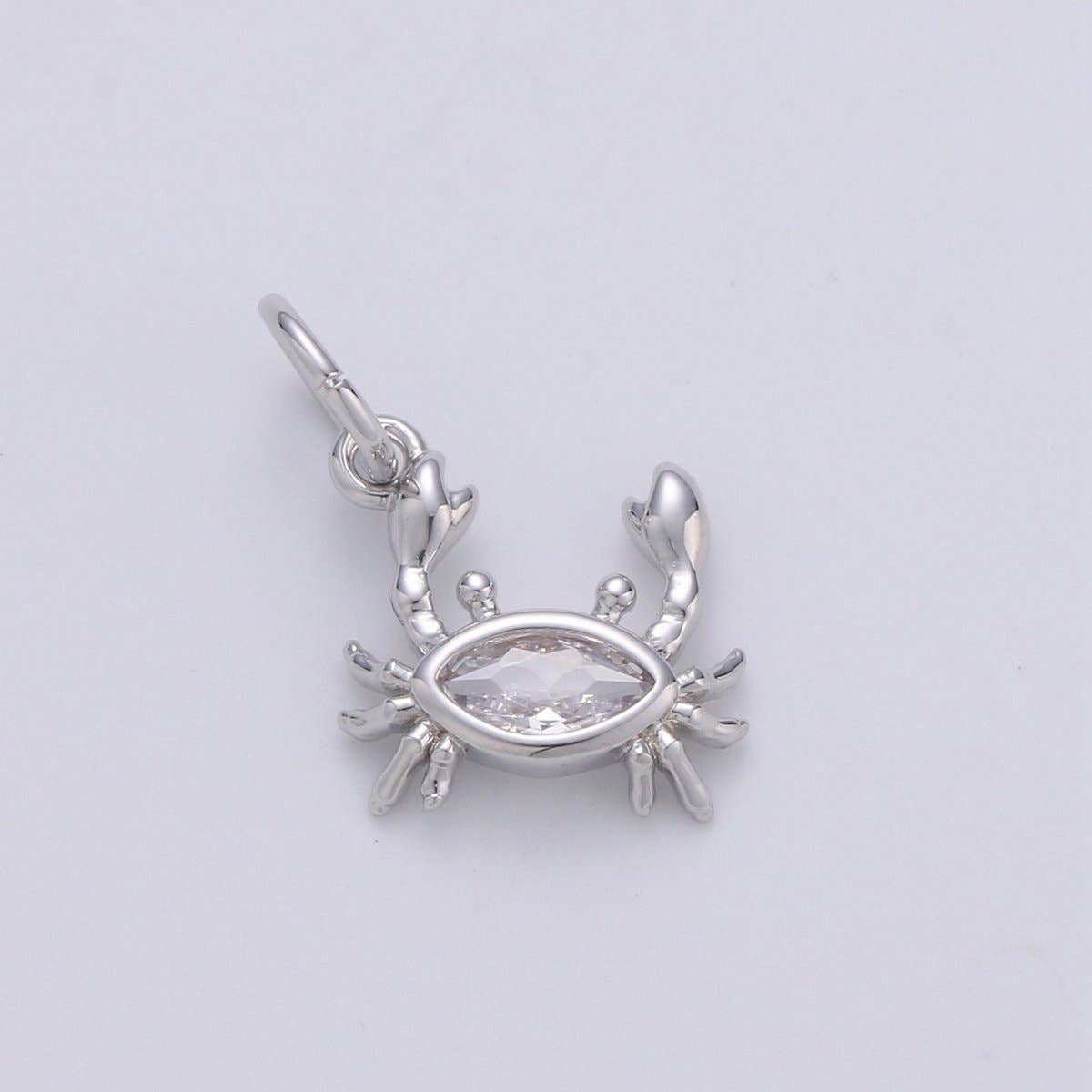Aim Eternal – wholesale Individuell berlock/hänge – Krabba 24K Guldpläterade Små Berlocker, Guldpläterad Krabbig Berlock, Guld Strandberlock, Silver Krabbberlock CZ Inspirerad av Smycken Under Havet | D-553 D-5540