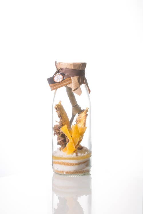 Délices Métisses – Großhandel Cocktailmischung/-sirup – Vorbereitungen „Mango Ananas“ für Arrangierte Rums 50CL