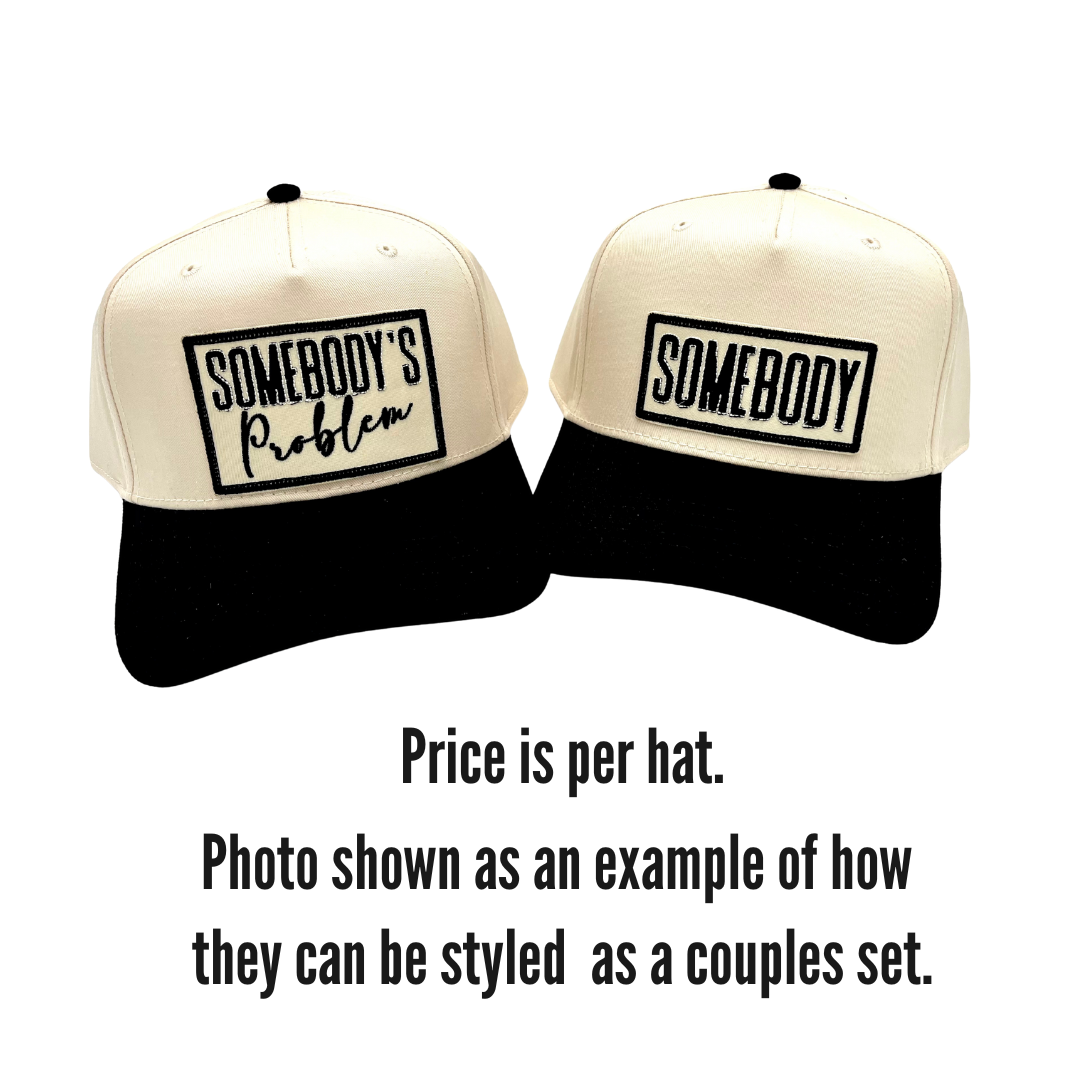 Billie Jane's Trucker Hats - Wholesale Trucker Hat - Unisex - Somebody's Problem . Embroidered Patch . Trucker Hat 2