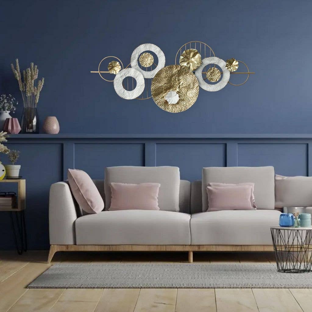 GOLD Multi Ring Wall Art, Luisay Wall Art Collection for wholesale on Faire0
