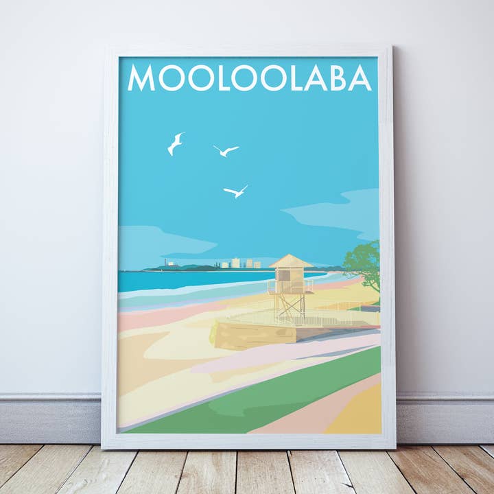 Seascape Prints - Wholesale Art print - Mooloolaba Travel Print0