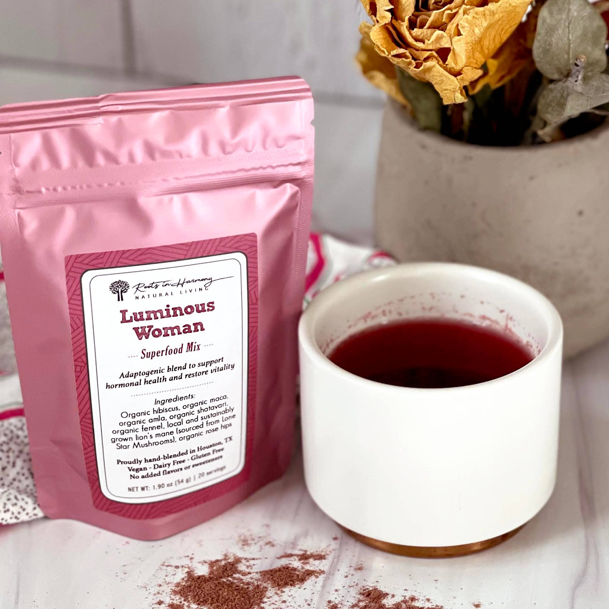 ROOTS IN HARMONY - Wholesale Protein/Superfood Powder - Luminous Woman™ Superfood Mix2