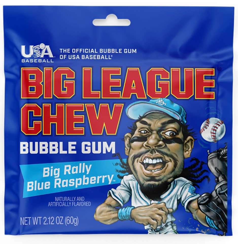 O'Shea's Candies Sweet Shop - Wholesale Chewing Gum - Nostalgic “Rally Blue Raspberry 🌊” Big League Chew Est.19805