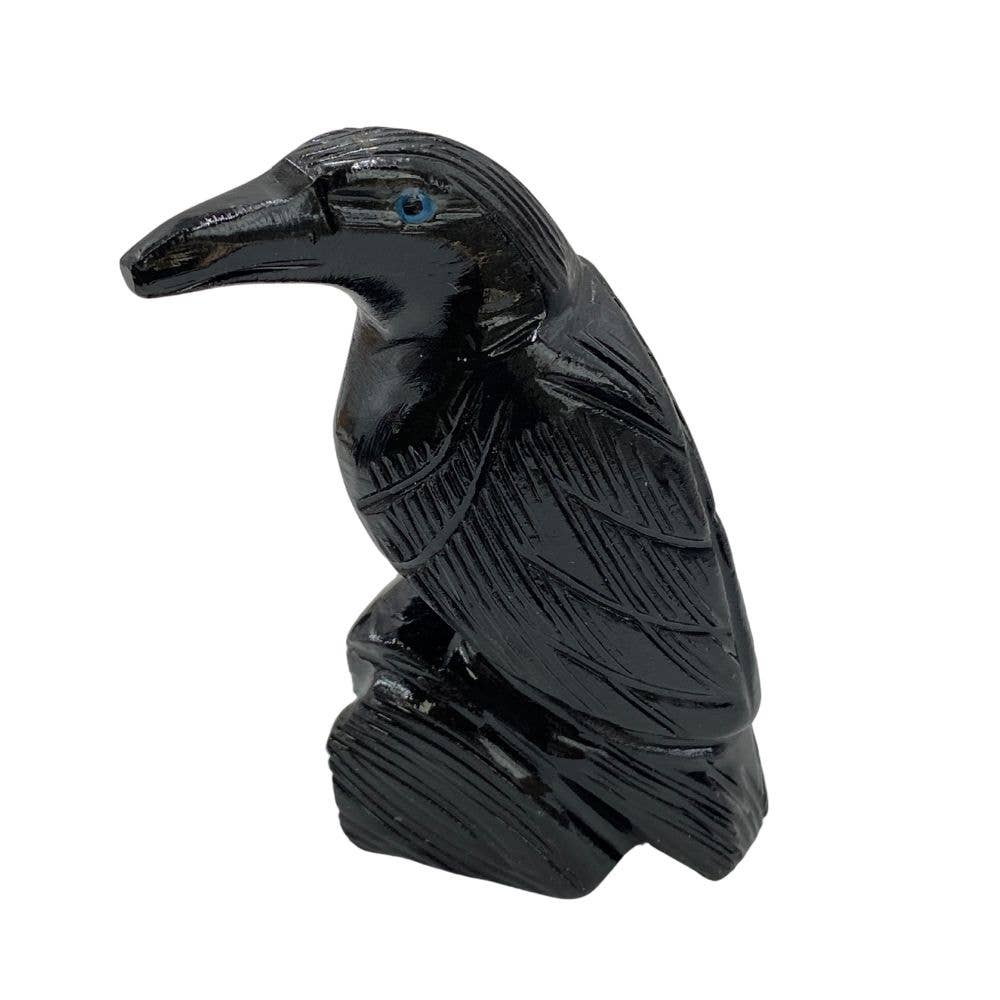 Earths Elements Wholesale - Wholesale Retailer Sample - Home Decor - Crystal Animal - Onyx Raven2