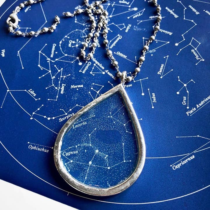joeyfivecents – wholesale Hänge-/berlockhalsband – Colossal Teardrop halsband - himmelska, stjärnor, natthimlen2