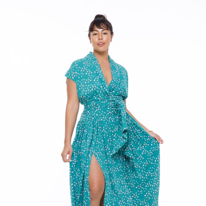 THE POINT DRESS - SPECKLED GREEN for wholesale by State of Georgia