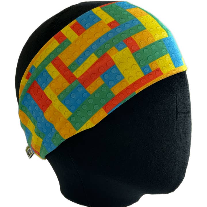 Lego Land Stretch Headband for wholesale by The Sassy Olive Handmade Headbands