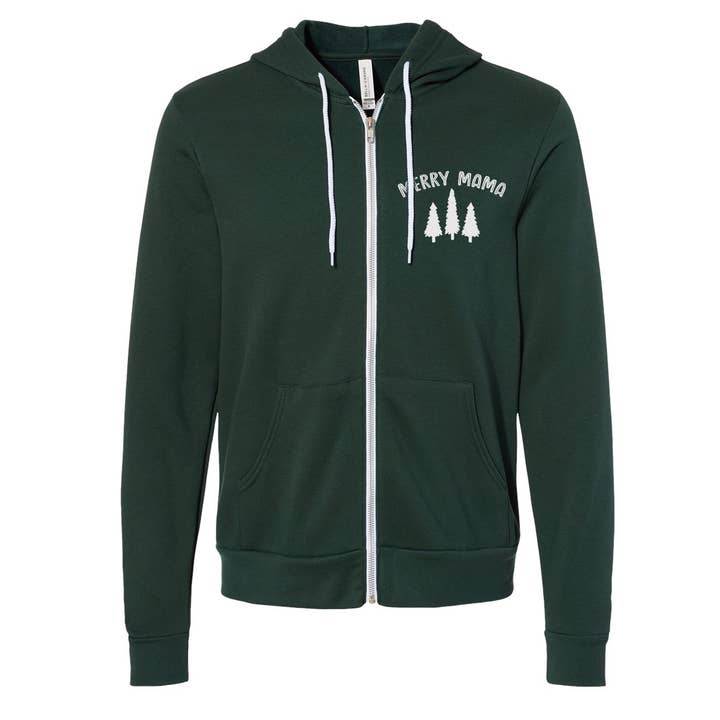 Merry Mama hoodie met ritssluiting voor wholesale door designtwentyfive