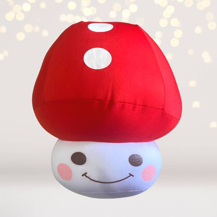 Plush Mushroom Toy-Plush Paddestoelkussen voor wholesale door Chicky Chicky Bling Bling