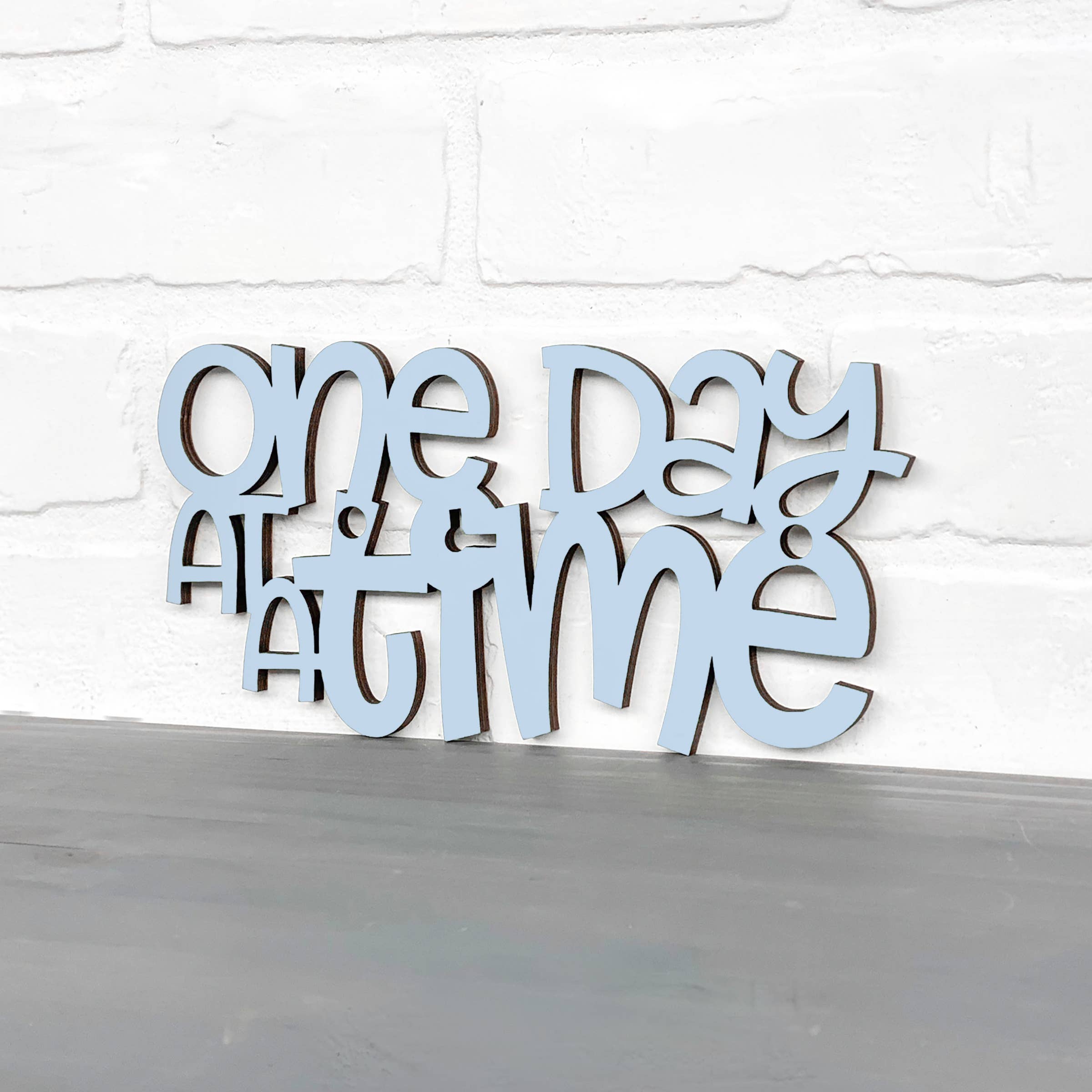 Spunky Fluff - Wholesale Wall Sign - One Day At A Time, Alcohol Recovery Inspirational Wall Art6