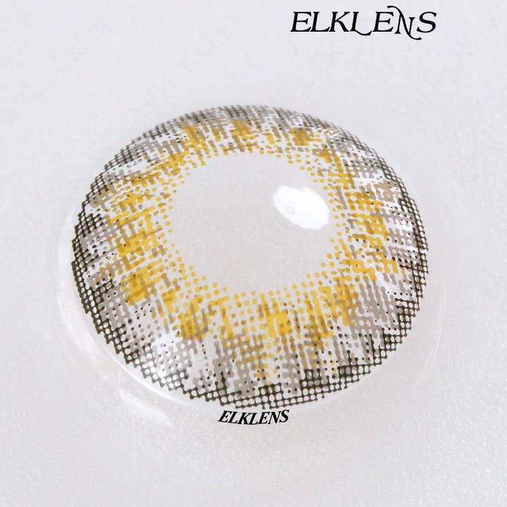 ELKLENS - Wholesale Contact Lenses - ELKLENS Exquisite Grey and Yellow Contact Lenses