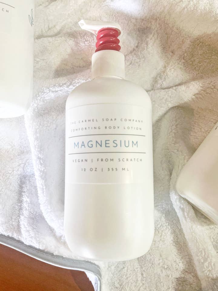 Magnesium Lotion for wholesale by The Carmel Soap Company