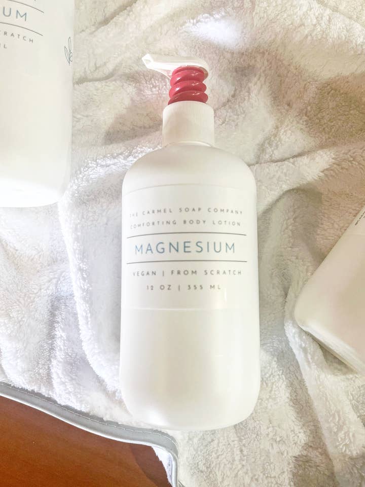 Magnesium Lotion for wholesale by The Carmel Soap Company