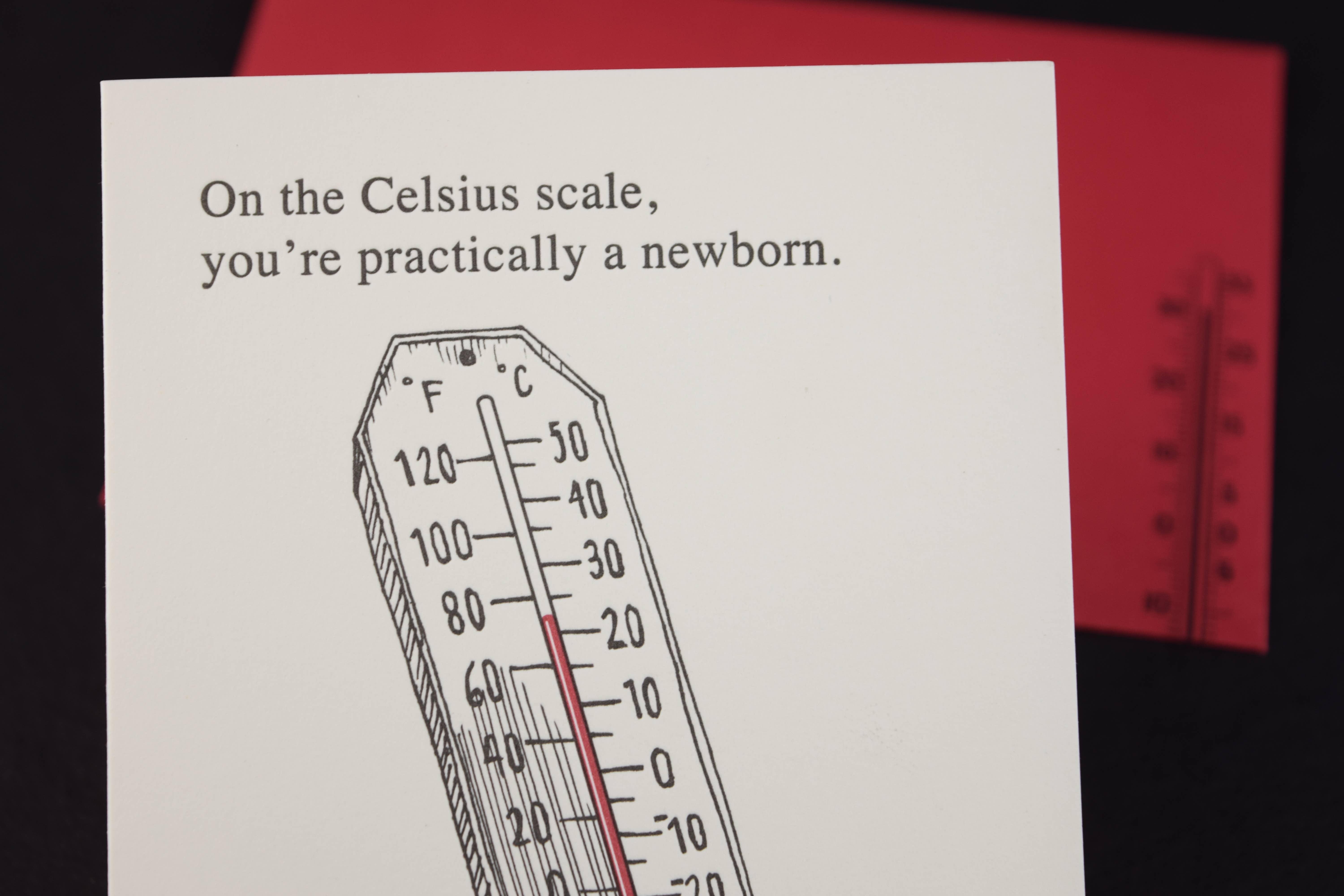 Oddball Press LLC - Wholesale Birthday Card - Celsius Birthday Card1