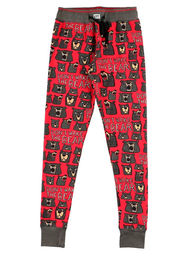 Don't Wake The Bear Women's Pajama Leggings for wholesale by Lazy One