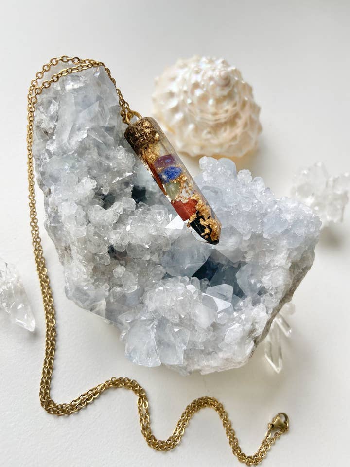 7-Chakra Rainbow Crystal Healing Pendant For Balance, Harmony for wholesale by Namacci