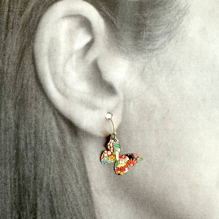 TTE Designs - Wholesale Dangle Earrings - Flower Power Vintage Tin Earring Collection