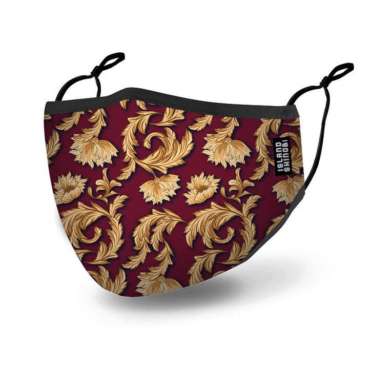 Bordeux Ornament Face Mask for wholesale by Island Shinobi