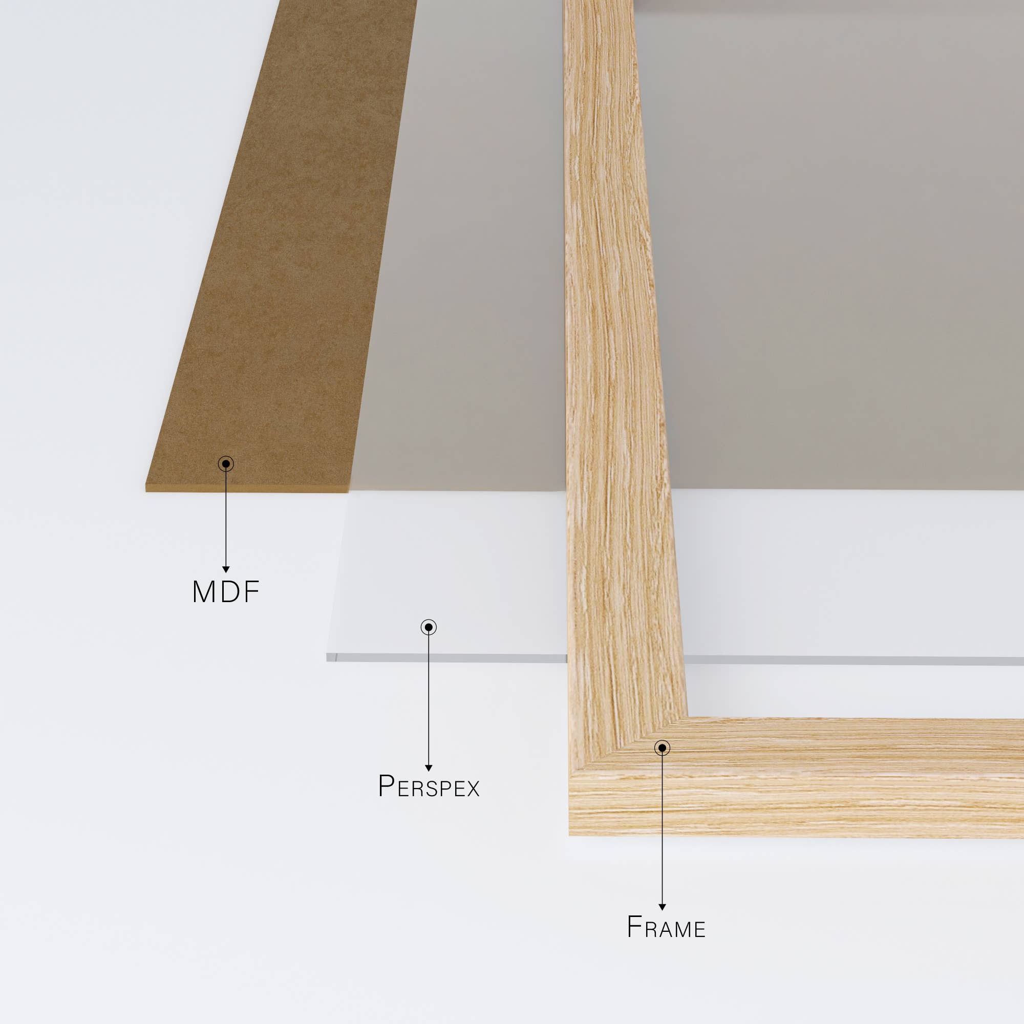 WholesaleFrames.co.uk – wholesale Picture frame – Oak A4 Picture Frame2