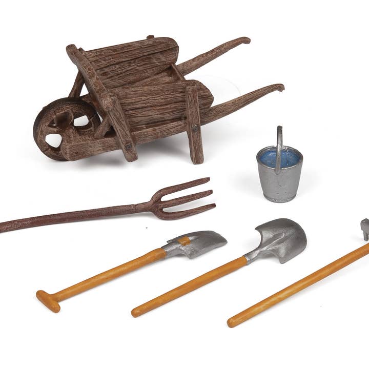 Wheelbarrow And Tools for wholesale by Papo