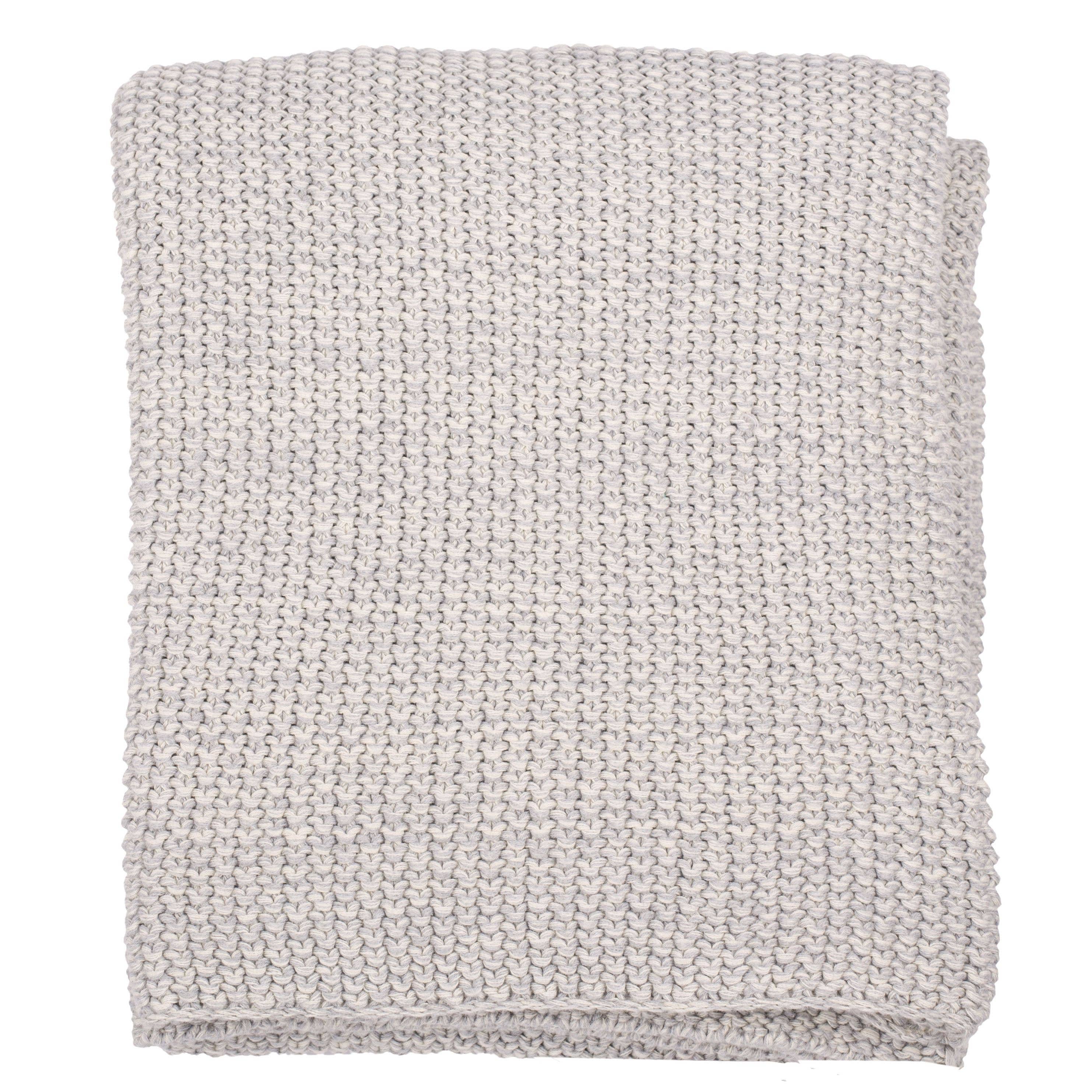 Darzzi - Vendita all'ingrosso Plaid - Coperta in cotone lavorato a maglia con muschio eterogeneo1