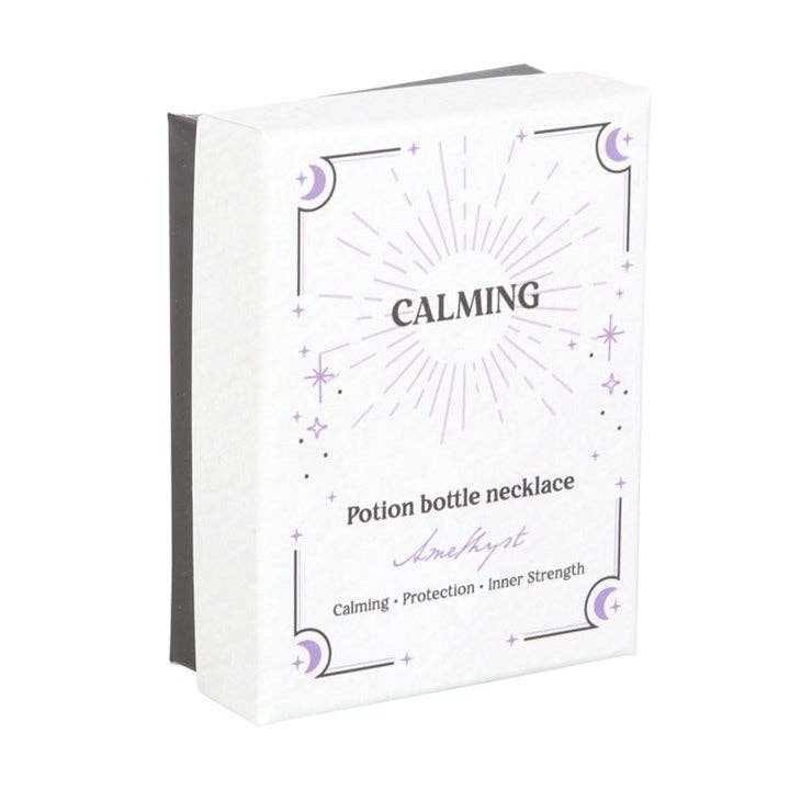 Something Different Wholesale – wholesale Hänge-/berlockhalsband – Lugnande Ametist Crystal Chip Potion flaskhalsband4