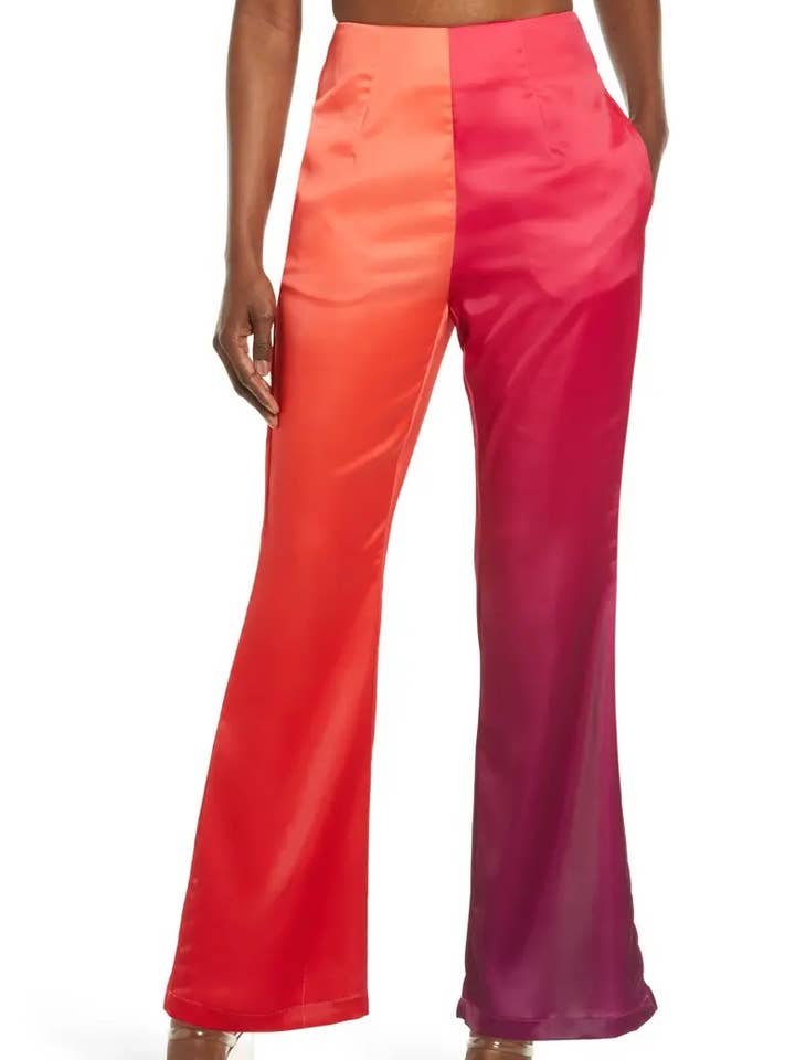 MULTI Dalston Multi-Tone High Waisted Trousers for wholesale on Faire0